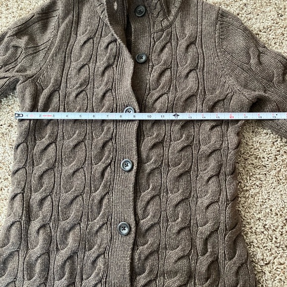 L.L. Bean Cable Knit Cardigan - Picture 7 of 8